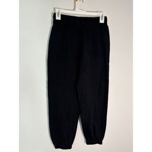 Lazypants Niki Black Fleece Jogger Sweatpants XS Relaxed Fit Loungewear